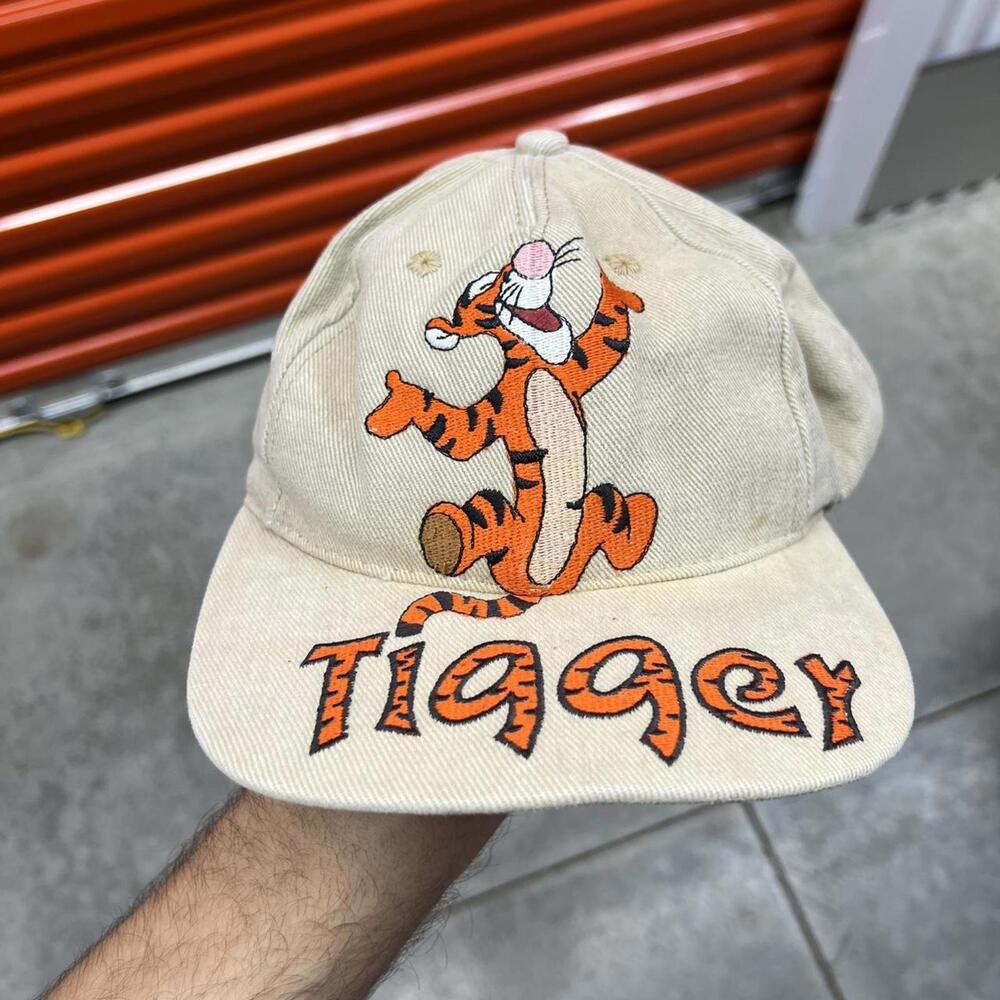 Disney Beige Baseball Cap with Orange Tigger Embroidery
